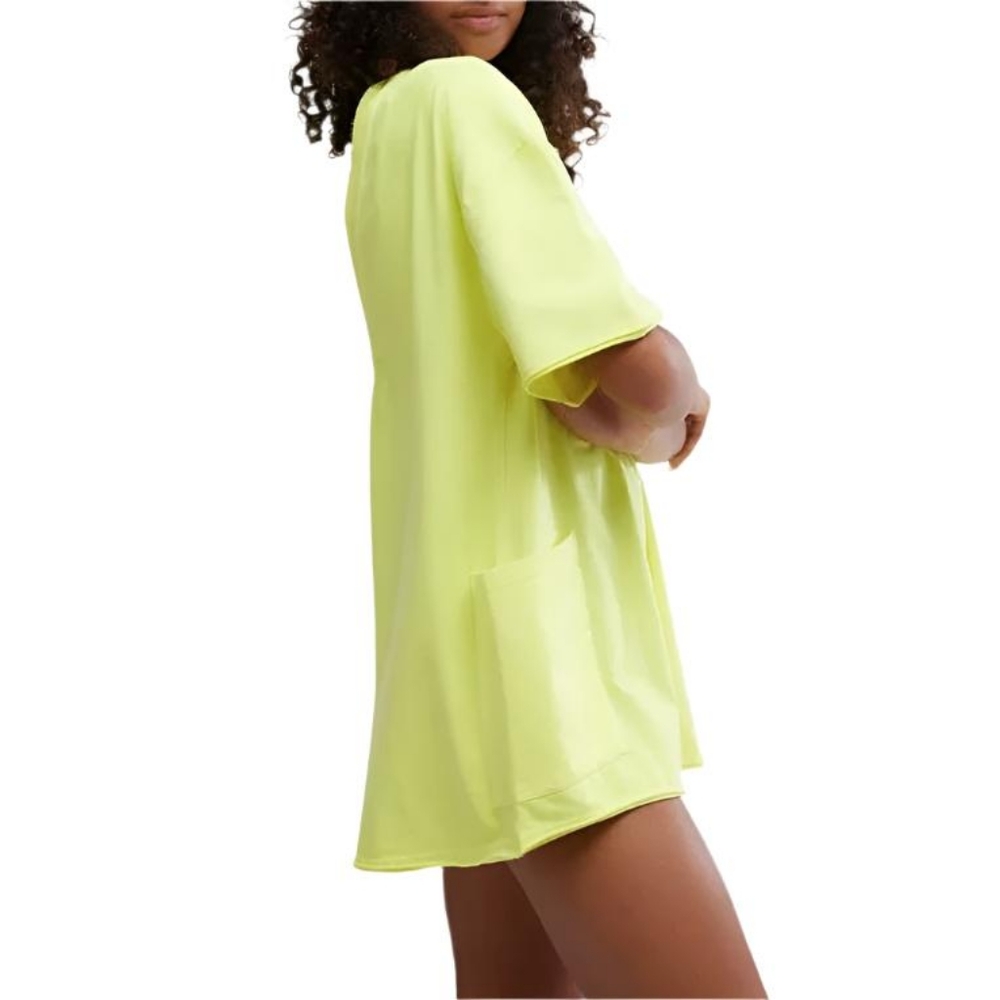 NWOT Hot Shot Tee Romper- Sour Citrus